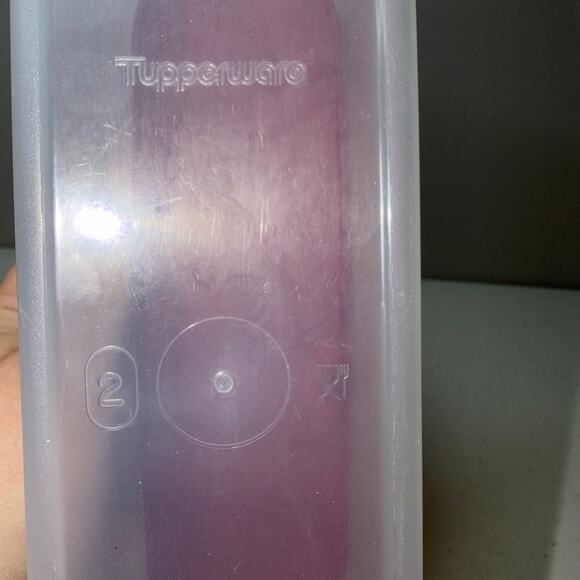 Tupperware Modular Mates Super Oval #2 Food Storage Container with Red Seal - Picture 4 of 6